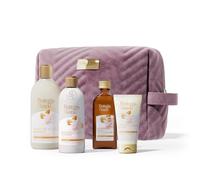 Bottega Verde - Mandorle Dolci, Pochette con 4 Prodotti Corpo e Capelli | Set Regalo con Bagnodoccia 400 ml, Latte Corpo 250 ml, Crema Mani 75 ml e Olio di Mandorle 100 ml, Pelli Normali