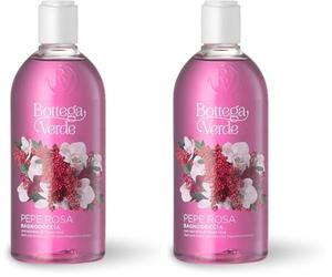 Bottega Verde, Pepe rosa - Bagnodoccia maxi formato con estratto di Pepe rosa (400 ml) (Confezione da 2)