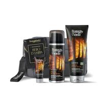 Bottega Verde - Set Regalo Uomo Nero d'Ambra con Beauty, Shampodoccia 200 ml, Schiuma da Barba 200 ml e Balsamo Dopobarba 20 ml, Fragranza Legni Pregiati, Idea Regalo