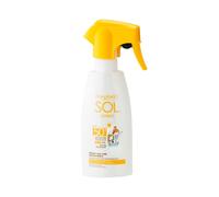 Bottega Verde - SOL Bimbo, Spray Solare Antisabbia, SPF 50+, Protezione Molto Alta, 250 ml, Resistente all'Acqua, Protegge dai Raggi UVA e UVB, con Aloe Vera e Latte di Mandorle Dolci
