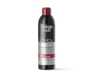 Bottega Verde - UOMO+, Shampoo Rinforzante Uomo, 250 ml, con Auxina Tricogena e Provitamina B5, Complemento Cosmetico Coadiuvante nella Prevenzione della Caduta dei Capelli