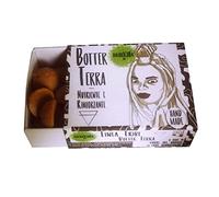 Botter Terra - Maschera Capelli Rinforzante e Stimolante - Impacco Pre Shampoo Solido Da Sciogliere In Acqua per cute e lunghezze con Burri, Oli, Argille ed Erbe ayurvediche - 50 Grammi