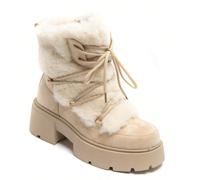 Bottes d'hiver à semelle crantée con effetto inverso fourrure et laçage fantaisie Affronta il freddo con stile grazie a queste botteghe d'inverno dal design moderno e ultra cocooning. Leur tige montan