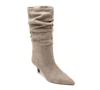 Bottes femme mi-mollet à talon fin et bout pointu - Stile plissé chic La sua coupe plissée apporta il carattere e lo stipite tutto in un comodo comfort per il quotidiano.Avec leur bout pointu raffiné 