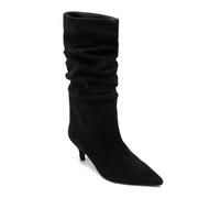 Bottes femme mi-mollet à talon fin et bout pointu - Stile plissé chic La sua coupe plissée apporta il carattere e lo stipite tutto in un comodo comfort per il quotidiano.Avec leur bout pointu raffiné 