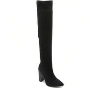 Bottes hautes chaussettes à talon bloc et bout pointu, stile minimalist chic Adotta un look moderno e una bottes moderna di haute design épuré, parfaits pour allergen la silhouette e dynamiser toutes 