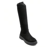 Bottes montantes e tige stretch en maille côtelée e semelle crantée Pensées pour allier stile e comfort, gli imbottigliamenti combinano e robustezza di base à semelle crantée e untige extensible maill