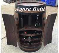 Botti/botte Cantinetta da Barrique con due ante e struttura portabottiglie