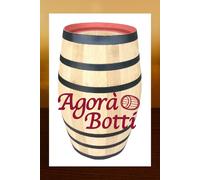 Botti/botte in ROVERE 40 litri con i cerchi neri