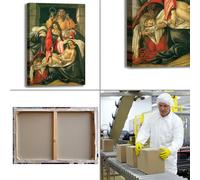 Botticelli compianto Cristo morto quadro stampa tela dipinto telaio arredo casa