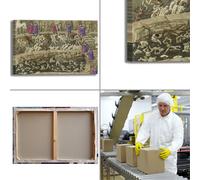 Botticelli divina commedia Dante 2 quadro stampa tela dipinto telaio arredo casa