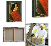 Botticelli Giuliano de medici quadro stampa tela dipinto telaio arredo casa