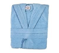 Botticelli Home Accappatoio Spugna Uomo Donna Progress Tinta Unita Celeste XXL
