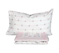 Botticelli Home Completo Lenzuola Matrimoniale Monte Rosa Flanella Rosa