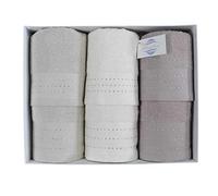 Botticelli Home - Set asciugamani spugna 3+3 STRIPE Ass. B