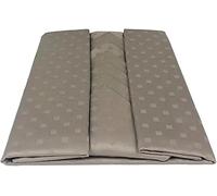 Botticelli HOME TOVAGLIA DA TAVOLA ELEGANTE TINTA UNITA IN PURO COTONE 100% "MANO RASO+ Omaggio Set Da Cucina INTIMOEGIDIO (12 POSTI CON TOVAGLIOLI, TORTORA)