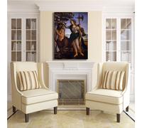 Botticelli Pallade e il centauro quadro stampa tela dipinto telaio arredo casa