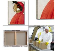 Botticelli ritratto di Dante quadro stampa tela dipinto telaio arredo casa