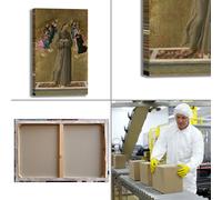 Botticelli san Francesco d'Assisi quadro stampa tela dipinto telaio arredo casa