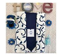 Botticelli Servizio Tavola Marea con Tovaglioli x 6 e x 12 (Blu, 150_x_180_cm)