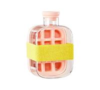 Bottiglia 2 in 1 per Cubetti di Ghiaccio, Stampo per Ghiaccio con Cannuccia | Materiale per Uso Alimentare, Facile da Sformare e Pulire, Ideale per Viaggi, Palestra e Casa(Pink,Medium)