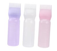 Bottiglia Applicatore per Tintura Chioma 120ml Plastico, Set 3 Pezzi | Uso Domestico e Salone, Superficie Liscia, Distribuzione Uniforme del Colore, Peso Ridotto
