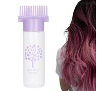 Bottiglia applicatrice per pettine radice | Pettine per bottiglie per capelli da 180 ml | Bottiglia di olio per capelli per tintura per capelli, acqua, liquido, olio, prodotti per la colorazione