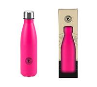 Bottiglia Borraccia Termica in Acciaio 500 ml MYPIKY 25 cm Doppia Parete: Parete Interna in Acciaio Inox 304 Parete Esterna in Acciaio Inox 24 Ore Fresca 12 Ore Calda (Fuxia)