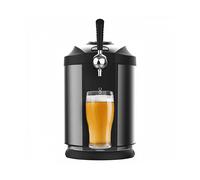 Cecotec BeerFlow 5000 - Dispenser per birra da 60 W, gamma di temperatura controllata da 3 a 6 °C, compatibile con fusti universali pressurizzati, 5 l, indicatore temperatura LED, maniglia per il