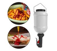 Bottiglia comprimibile da 3 litri, grande dispenser per salse, ketchup e