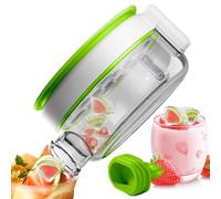 - Bottiglia con cannuccia | Vassoio per ghiaccio 2 in 1 | Forniture per la stagione calda | Stampo portatile a rilascio facile per succhi di frutta, caffè, cocktail, multifunzione,