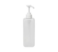 Bottiglia con Dosatore Ricaricabile, 1000ML Pompa 5cc | Trasparente, Graduato, Flacone Dosatore, per Cu, operatori di bar