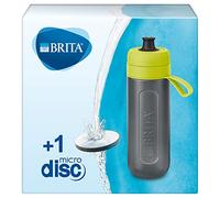 Bottiglia con Filtro per l'acqua Integrato BRITA Fill & Go Active, plastica, Lime, 7.6 x 8 x 25.5 cm