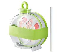 Bottiglia con Vassoio per Ghiaccio, Antigoccia 300ml Bottiglia d'Acqua per Cubetti di Ghiaccio con Cannuccia, Stampo Per Caramelle Per Congelatore Bevande Estive Picnic All Aperto Spiaggia Interni Aut