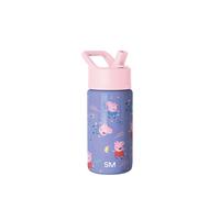 Bottiglia d’acqua Simple Modern Summit per bambini con cannuccia | Bicchiere in acciaio inox per bambini, bicchiere termico isolato | Peppa Pig Bubbles