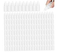 Bottiglia da contagocce in plastica da 150 pcs, svuotamento vuoto da 10 ml di container con contenitori di olio essenziale per oli, vernici, inchiostri, coloranti alimentari
