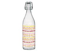 Bottiglia da Tavola Acqua Vino in Vetro con Tappo Ermetico Look 1 Litro