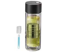 Bottiglia da Tè in,Bicchiere con Filtro 400ml per Infusione - Resistente Alle Alte Temperature Contenitore Per Bevande Con Coperchio Magnetico Bicchiere Doppio Strato Per Palestra Sport Auto Ufficio
