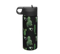 Bottiglia da viaggio ecologica e versatile con stampa di cactus da 510 ml