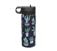 Bottiglia da viaggio ecologica e versatile con stampa di piante grasse di cactus, 510,3 g