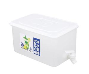 Bottiglia D'acqua 5l con Rubinetto, Contenitore Bianco in Plastica | Pratica e Non Facile da Rompere, per Picnic e Backpacking, Formato da 1 Pezzo