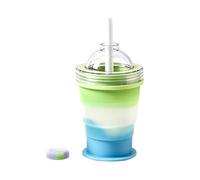 Bottiglia d'acqua a forma di di ghiaccio, dualFunction con | Brocca refrigerante portatile per bevande, con cannuccia staccabile, a prova di perdite, grande, per viaggi, picnic
