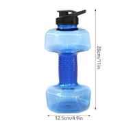 Bottiglia D'acqua A Forma Di Manubrio -550 Ml - Bottiglia Di Grande Capacità Da 1500 Ml - Bottiglie D'acqua Portatili - Coperchio A Tenuta Stagna Riutilizzabile | Adatto Per Palestra, Yoga, Corsa, Att
