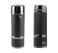 Bottiglia d'acqua all'idrogeno da 420 ml, tazza portatile isolata, nera