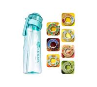 Bottiglia d'acqua aromatizzata alla frutta, capsule aromatizzate, tazza da 650 ml con 7 capsule aromatizzate, 0 zuccheri e 0 calorie, verde