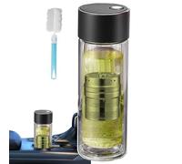 Bottiglia d'Acqua con Filtro,Infusore Da Viaggio 400ml | Borraccia Termica Doppio Strato Resistente Alte Temperature con Coperchio Magnetico per Sport Viaggio Scuola Auto Ufficio Idratazione