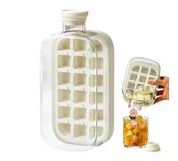 Bottiglia D'Acqua Con Vassoio Per Ghiaccio - Bottiglia Produttrice Di Ghiaccio 800ml Per Congelatore | Utensile 2 In 1 Per Bevande Fredde Lavabile Per Vino Succo Frutta Accessori Cucina