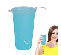 Bottiglia d'acqua da viaggio, bottiglia d'acqua da viaggio, bottiglia d'acqua dolce con bocca grande da 200 ml, bottiglia di consumo riutilizzabile per corsa, picnic, bicicletta, alpi