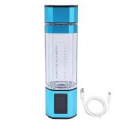 Bottiglia d'acqua di idrogeno 300ml 5000ppb PCTG Tipo C 5V Tazza portatile generatore di acqua ricca di idrogeno per viaggi in ufficio, fitness a casa (Blu)
