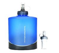 Bottiglia d'acqua di viaggio pieghevole con purificatore - bottiglia filtrata in silicone portatile, contenitore di idratazione resistente alle perdite durevoli, design compatto riutilizzabile | Gite